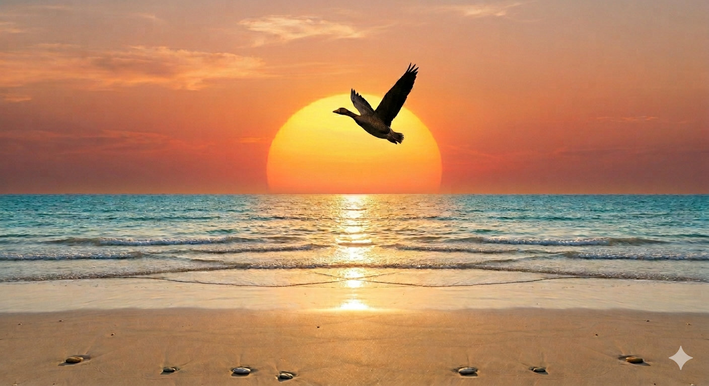 Serene lake with peaceful atmosphere